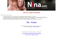 Tablet Screenshot of nina.com